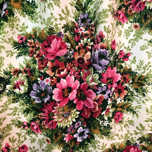 70/80's Floral Curtains - 78" long - Bedroom Drapes - Floral Drapes - 80's Decor - Picture 4 of 11